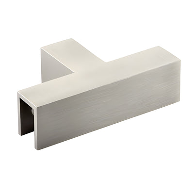 CRL Brushed Nickel 90 Degree "Sleeve Over" T-Juntion Glass Clamp