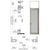 CRL-U.S. Aluminum Clear Anodized Series 925 Single Transom Patio Door Hinge Left Swing Out