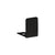 CRL Matte Black End Cap for 1/2" Deep U-Channel