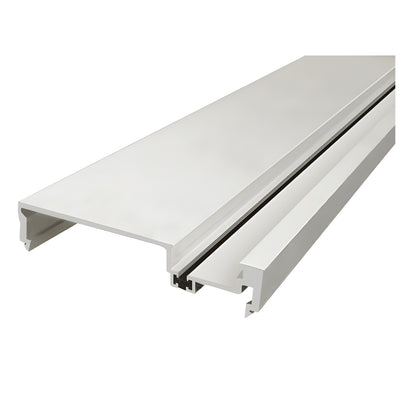 CRL-U.S. Aluminum Clear Anodized Heavy-Duty 6" Male Split Mullion, Thermally Improved - 24'-2"