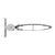 12" Airfoil Single Adjustable Mounting Bracket Clear Anodize