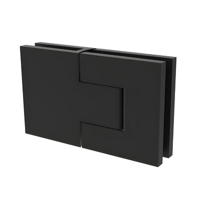 CRL Matte Black Bellagio Glass-to-Glass 180 Degree Hinge
