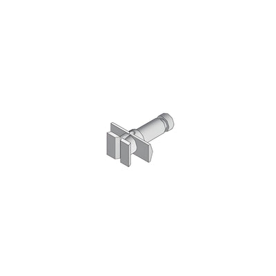 CRL-U.S. Aluminum Thermal Clip for Optional Face Cap Using 1/4" Glazing- 50/Pk