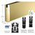 CRL Polished Brass 6" Custom Length Square Sidelite Rail for 3/8" and 1/2" Glass