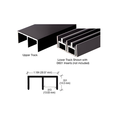 CRL Duranodic Bronze "Standard" Aluminum Upper or Lower Channel