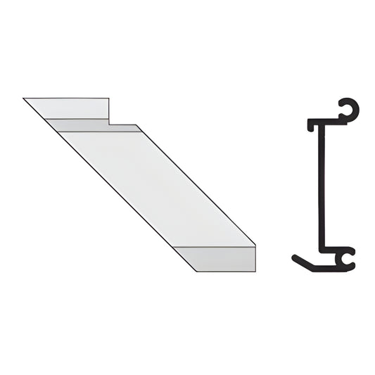 CRL-U.S. Aluminum Left-Hand 90° Inside Corner Anchor Clip, 4-Pack