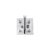 A brushed stainless steel rectangular bracket designed for 2-way glass and 1-way wall mounting.