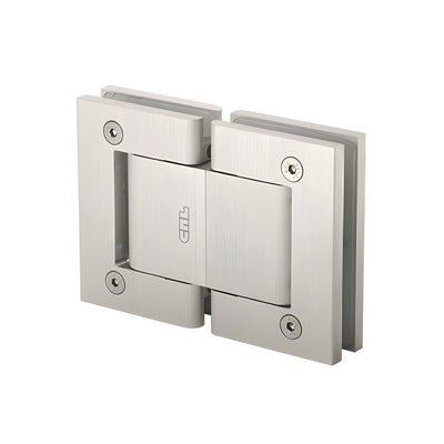 CRL Brushed Satin Nickel Vernon Oil Dynamic 180 Degree Glass-to-Glass Hinge - No Hold Open