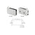 CRL Satin Chrome Flush Mount Cabinet Pivot Hinges