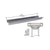 CRL Brushed Stainless Steel 72" Shelf Brackets