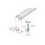 CRL Clear Co-Extruded Bottom Wipe with Drip Rail for 3/8" Glass