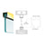 CRL Brite Gold Anodized Wide U-Channel With Top Load Roll-In Glazing Gasket for 3/8" and 1/2" Glass - Custom Length