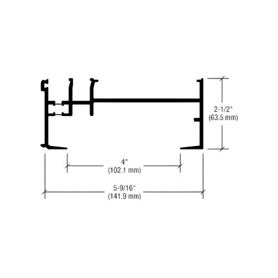 CRL-U.S. Aluminum Thermally Broken Sill for 1/4" Spandrel, Custom KYNAR® Paint- 24'-2"