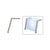 CRL Polished Stainless Elegant 151 Series 1-1/2" Tubing Glass On Top and Front Only Sneeze Guard