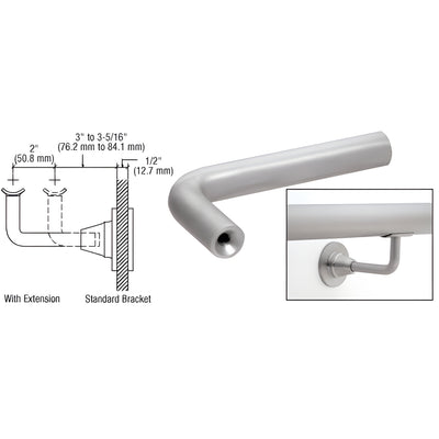 CRL Brushed Stainless Newport Series Extension Arms for HR2D Series Brackets
