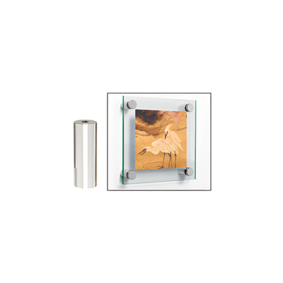 CRL 316 Polished Stainless 3/4" Diameter by 2" Long Standoff Base