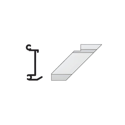 CRL-U.S. Aluminum Right Hand Anchor Clip, 90º Inside Corner - 4/Pk