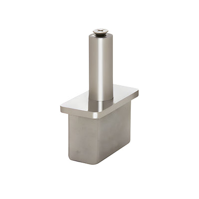CRL 316 Polished Stainless 1" x 2" Round Post Vertically Adjustable Post Cap for Saddles