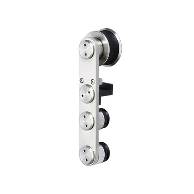 CRL Brushed Stainless Laguna Roller with Anti-lift and Soft Brake Bracket