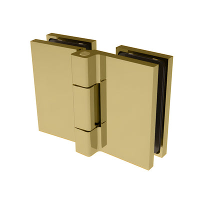 CRL Satin Brass Como Series 180°Glass-to-Glass hinge