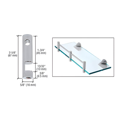 CRL Brushed Nickel Center Rod Support