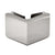 CRL Polished Nickel Beveled Style 90º Glass-to-Glass Clamp