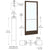 CRL-U.S. Aluminum Bronze Black Anodized 250 Series Narrow Stile (LHR) HLSO Single 3'0 x 7'0 Offset Hung with Geared Hinged Complete Door Std. Lock and 9-1/2" Bottom Rail