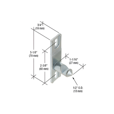 CRL 3/4" Wide Zinc Lock Keeper with 2-3/8" Screw Holes