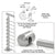 CRL 316 Brushed Stainless Left End Standoff Connector (Flat Back)