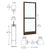 CRL-U.S. Aluminum Bronze Black Anodized Custom Single 36" x 84" Series 250 Narrow Stile Butt Hinge Entrance Door