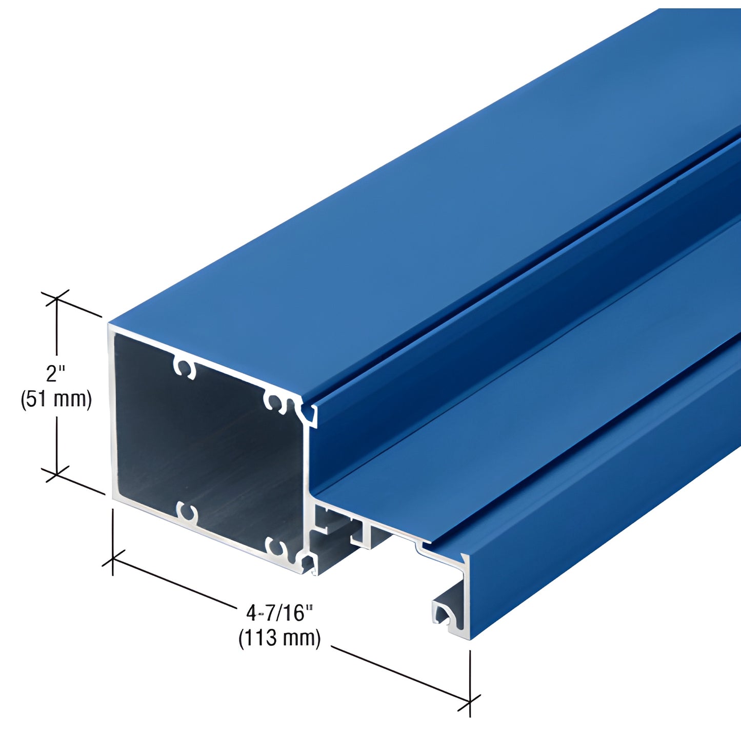 CRL-U.S. Aluminum Intermediate Horizontal Mullion 24'2" Custom Paint