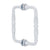 CRL Polished Chrome 6" Victorian Style Back-to-Back Pull Handle
