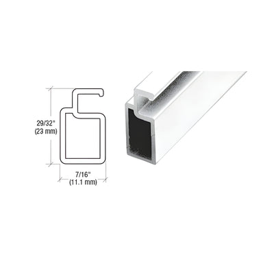 CRL White 29/32" x 7/16" Heavy Wall Extruded Screen Frame - 144"