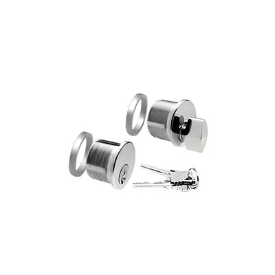 CRL Polished Stainless Keyed DRA Cylinder/Thumbturn Combo