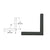 CRL Matte Black Quick Connect 90º Corner for 1-1/2" Diameter Tubing