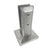 CRL Brushed Stainless Steel Square Surface Mount Friction Fit Spigot, 2205