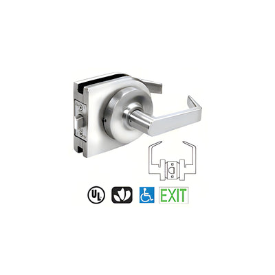 CRL Polished Stainless Grade 1 Lever Lock Housing - Passage