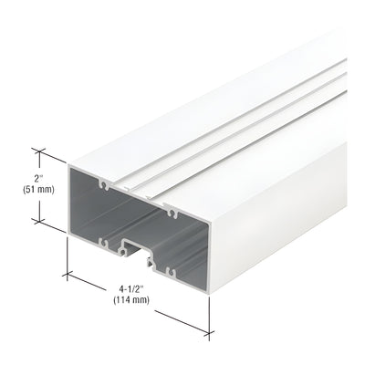 CRL-U.S. Aluminum White KYNAR® Paint Hollow Door Header, White KYNAR® Paint - 21'-4"