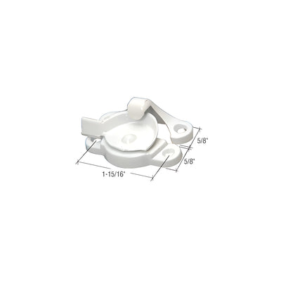 CRL White Window Sash Lock with 1-15/16" Screw Holes