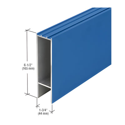 CRL-U.S. Aluminum Custom KYNAR® Paint 6-1/2" Bottom Rail/Bulkhead - 21'-6"