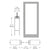 CRL-U.S. Aluminum Clear Anodized Custom Single Blank 400 Medium Stile Center Hung Entrance Door - No Prep