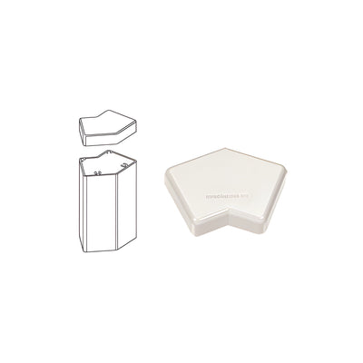 CRL Sky White 100 Series 135 Degree Post Cap