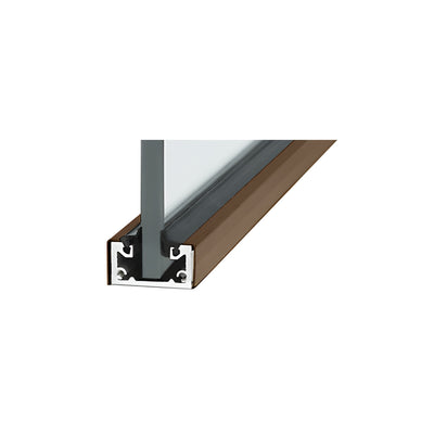 CRL Custom Length Oil Rubbed Bronze Shallow U-Channel
