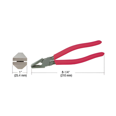 CRL 8-1/4" Flare Jaw Glass Pliers