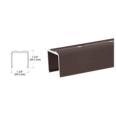 CRL Matte Bronze Pre-Punched Bottom Rail for Pickets