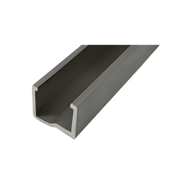 CRL-U.S. Aluminum Jamb Adaptor for 1/4" Spandrel - 24'-2", Clear Anodized Class 1