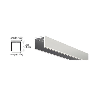 CRL Brite Anodized Aluminum 1/2" U-Channel