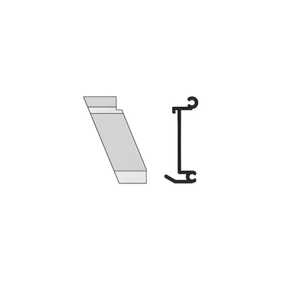 CRL-U.S. Aluminum Left Hand 135º Inside Corner Anchor Clip 4/Pk