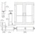CRL-U.S. Aluminum White KYNAR® Paint Custom Pair Series 850 Durafront Wide Stile Butt Hinged Entrance Doors for Surface Mount Door Closers