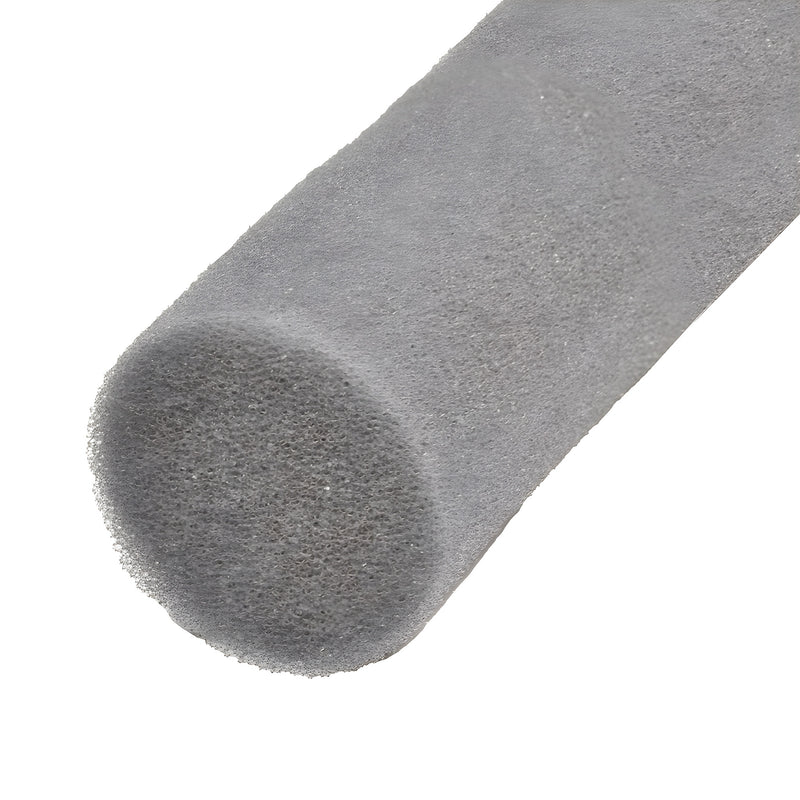 A close-up view showing the porous, grey texture of the 1-1/2 inch open cell backer rod.